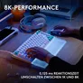Logitech G G512 X 98 Gaming-Tastaur Weiß, Dual-Swap, RGB, kabelgebunden, 8000 Hz Abtastrate