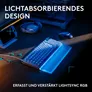Logitech G Handballenauflage 98 für G512 X 98 Gaming-Tastaur, Acryl – verstärkt RGB-Leuchtkraft
