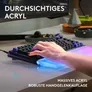 Logitech G Handballenauflage 98 für G512 X 98 Gaming-Tastaur, Acryl – verstärkt RGB-Leuchtkraft