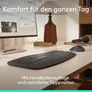 Logitech Signature Comfort Plus MK880 Grafit Maus-Tastaturkombination, kabellos, Bluetooth, Anpassbar via Logi Options+