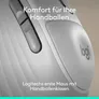 Logitech Signature Comfort Plus M850 L Weiß, kabellose Bluetooth-Maus mit Handballenkissen, Anpassbar via Logi Options+