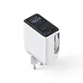 4smarts GaN Flex Screen AI 100W Ladegerät  2 USB-C+1 USB-A weiß