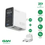 4smarts GaN Flex Screen AI 100W Ladegerät  2 USB-C+1 USB-A weiß