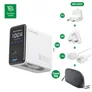 4smarts GaN Flex Screen AI 100W Ladegerät  2 USB-C+1 USB-A Travel Edition weiß