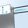 4smarts USB-C Kabel ScreenCord 240W 1,2m, schwarz