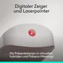 Logitech Spotlight 2 Presenter Sand/ Hellgrau, kabellos, Bluetooth, Logi Bolt USB-C Empfänger, Anpassbar mit Logi Options+