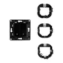 Shelly Wall Switch 2 Wandtaster 2-fach schwarz