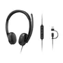 Lenovo VoIP Headset 5000 Schwarz, kabelgebunden, USB-C/A, Microsoft Teams zertifiziert