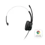 Lenovo 100 Mono Headset Schwarz, kabelgebunden, USB-A