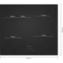 Siemens EH61ABFB5E iQ300 Induktionskochfeld 60 cm Schwarz, Rahmenlos aufliegend