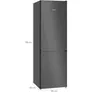 Siemens KG36NVXBG iQ300 Freistehende Kühl-Gefrier-Kombination