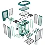 THERMALTAKE The Tower 600 Mid Tower ATX Gehäuse Sichtfenster Transformative Teal