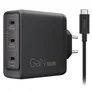 Lenovo Multi-Port USB-C 100W GaN-Ladegerät/ Netzteil Schwarz inkl. USB-C Kabel (1,8m)