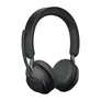 Jabra Evolve2 65 MS Stereo-Headset Schwarz, kabellos, Bluetooth, Link 390a Adapter, inkl. Ladestation, Microsoft Teams zertifiziert