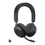 Jabra Evolve2 75 MS Stereo-Headset Schwarz, kabellos, Bluetooth, Link 390c Adapter, USB-C, Microsoft Teams zertifiziert