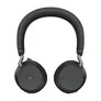 Jabra Evolve2 75 MS Stereo-Headset Schwarz, kabellos, Bluetooth, Link 390c Adapter, USB-C, Microsoft Teams zertifiziert