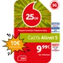 Vodafone Prepaid Prepaid CallYa S | 10 EUR Startguthaben | 1 Monat 25GB | 5G-Netz