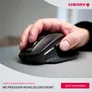 Cherry STREAM Ultimate Bluetooth-Maus Schwarz, kabellos, USB-C, 2.4 Ghz Empfänger, 6000 DPI