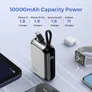 4smarts Powerbank Pocket mit USB-C Kabel 10000mAh - silber