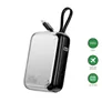 4smarts Powerbank Pocket mit USB-C Kabel 10000mAh - silber