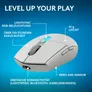 Logitech G G305 X LIGHTSPEED Gaming-Maus Weiß, kabellos, Bluetooth, 2.4 Ghz Empfgänger, RGB, Hero 44K-Sensor, Anpassbar via Logitech G HUB