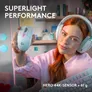 Logitech G G305 X LIGHTSPEED Gaming-Maus Weiß, kabellos, Bluetooth, 2.4 Ghz Empfgänger, RGB, Hero 44K-Sensor, Anpassbar via Logitech G HUB