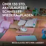 Logitech G G305 X LIGHTSPEED Gaming-Maus Weiß, kabellos, Bluetooth, 2.4 Ghz Empfgänger, RGB, Hero 44K-Sensor, Anpassbar via Logitech G HUB