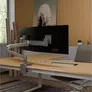 Ergotron 45-684-293 LX PRO Dual Direct Monitor Arm Tischhalterung grau
