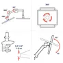 Ergotron 45-686-290 LX PRO Dual Monitor Arm Tischhalterung weiß