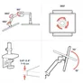 Ergotron 45-686-293 LX PRO Dual Monitor Arm Tischhalterung grau