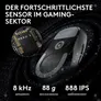 Logitech G PRO X Superlight 2c Schwarz Gaming Maus, kompakt, kabellos, 2.4 GHz Empfänger, 8000 Hz Signalrate, 44K Hero 2 Sensor