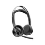 Poly Voyager Focus 2 MS Schwarz Kabelloses Bluetooth-Headset, USB-C/A, BT700 USB-C Dongle, ANC, Microsoft Teams zertifiziert
