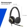 HP | Poly Mission 825 Stereo-Headset USB-C/A, kabelgebunden, KI-Geräuschunterdrückung, ANC, inkl. Etui (Kommerzielles Produkt)