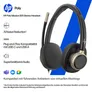 HP | Poly Mission 825 Stereo-Headset USB-C/A, kabelgebunden, KI-Geräuschunterdrückung, ANC, inkl. Etui (Kommerzielles Produkt)