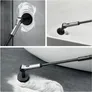 HOTO Flexi Cordless Spin Scrubber HFE0030GL – Kabellose elektrische Reinigungsbürste mit Teleskopstiel, Akku & 6 Bürstenaufsätzen
