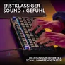 Logitech G G316 X 98 Mechanische Gaming-Tastaur Schwarz, Taktile Switches, RGB, kabelgebunden, 8000 Hz Abtastrate, Anpassbar mit Logitech G HUB