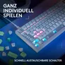 Logitech G G316 X 98 Mechanische Gaming-Tastaur Weiß, Taktile Switches, RGB, kabelgebunden, 8000 Hz Abtastrate, Anpassbar mit Logitech G HUB