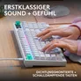Logitech G G316 X 98 Mechanische Gaming-Tastaur Weiß, Taktile Switches, RGB, kabelgebunden, 8000 Hz Abtastrate, Anpassbar mit Logitech G HUB
