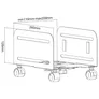 InLine PC-Trolley, Rollhilfe für Computergehäuse, max 10kg, schwarz