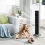 Levoit TempSense 36 Turmventilator LTF-F362-KEUR – Leiser 26W DC-Ventilator mit 12 Geschwindigkeiten, Fernbedienung & 90° Oszillation