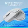 Logitech MX Master 4 Pale Grey Kabellose Desktop Maus | Haptisches Feedback, Actions Ring Buttom, Logi Bolt USB-C (2.4GHz), Bluetooth, Unterstützt Logi Options+