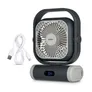 Medion MD12065 E10 TF Camping Ventilator 5 Stufen mit Powerbank Funktion schwarz