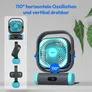 Medion MD12065 E10 TF Camping Ventilator 5 Stufen mit Powerbank Funktion blau