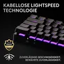 Logitech G PRO X 60 LIGHTSPEED Gaming Tastatur kabellos / kabelgebunden (Funk), Mechanisch, Schwarz