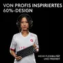 Logitech G PRO X 60 LIGHTSPEED Gaming Tastatur kabellos / kabelgebunden (Funk), Mechanisch, Schwarz