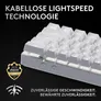 Logitech G PRO X 60 LIGHTSPEED Gaming Tastatur kabellos / kabelgebunden (Funk), Mechanisch, Weiß