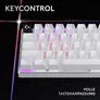 Logitech G PRO X 60 LIGHTSPEED Gaming Tastatur kabellos / kabelgebunden (Funk), Mechanisch, Weiß
