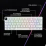 Logitech G PRO X 60 LIGHTSPEED Gaming Tastatur kabellos / kabelgebunden (Funk), Mechanisch, Weiß
