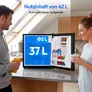 Medion MD370001 LIFE Mini-Kühlschrank mit Eisfach und Schloss schwarz