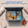 Medion MD370026 CC35D Kompressor Doppelzonen-Kühlbox 36l (29L+7l)  Kapazität grau
